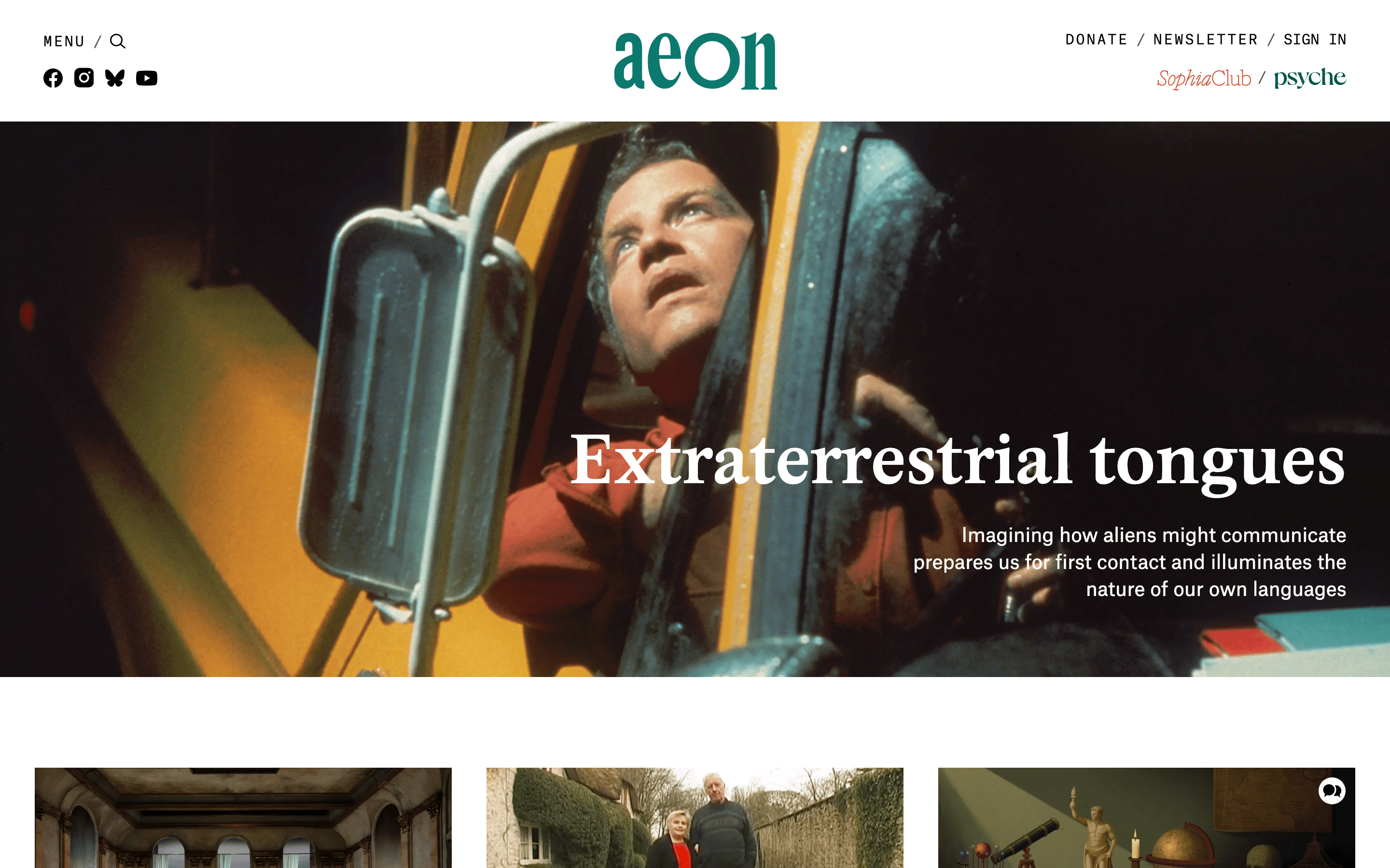 Aeon — 桌面滚动分段(90% viewport 步进,作为视觉证据)