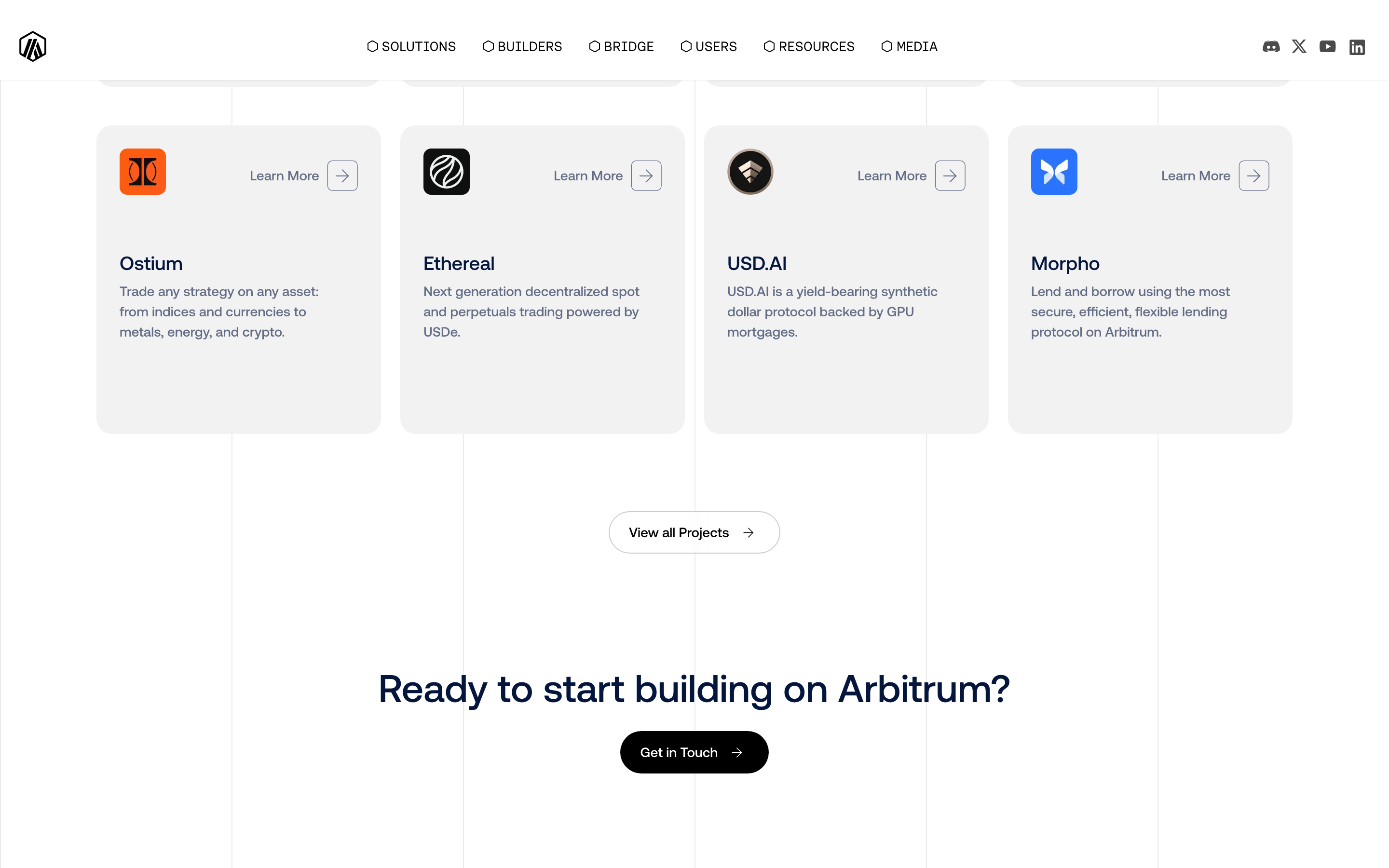 Arbitrum — 桌面滚动分段(90% viewport 步进,作为视觉证据)