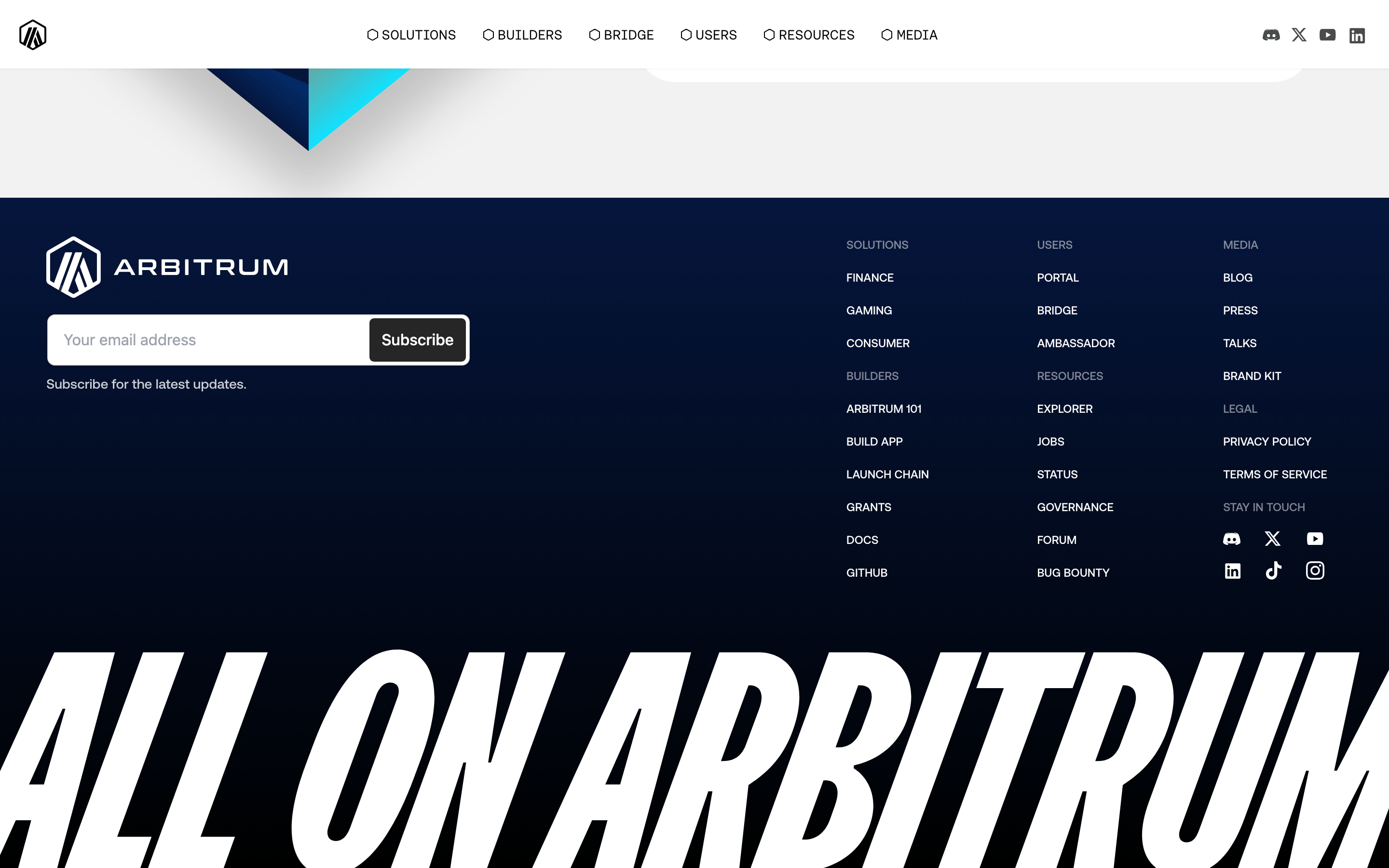 Arbitrum — 桌面滚动分段(90% viewport 步进,作为视觉证据)
