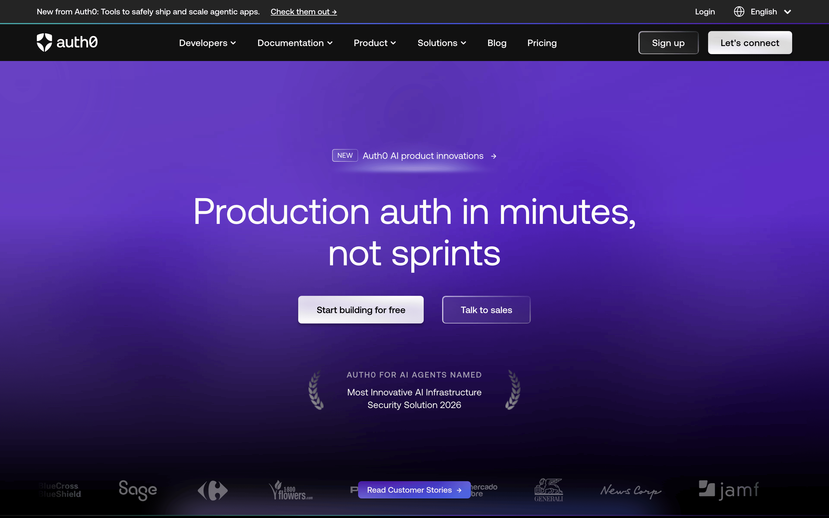 Auth0 — 桌面滚动分段(90% viewport 步进,作为视觉证据)