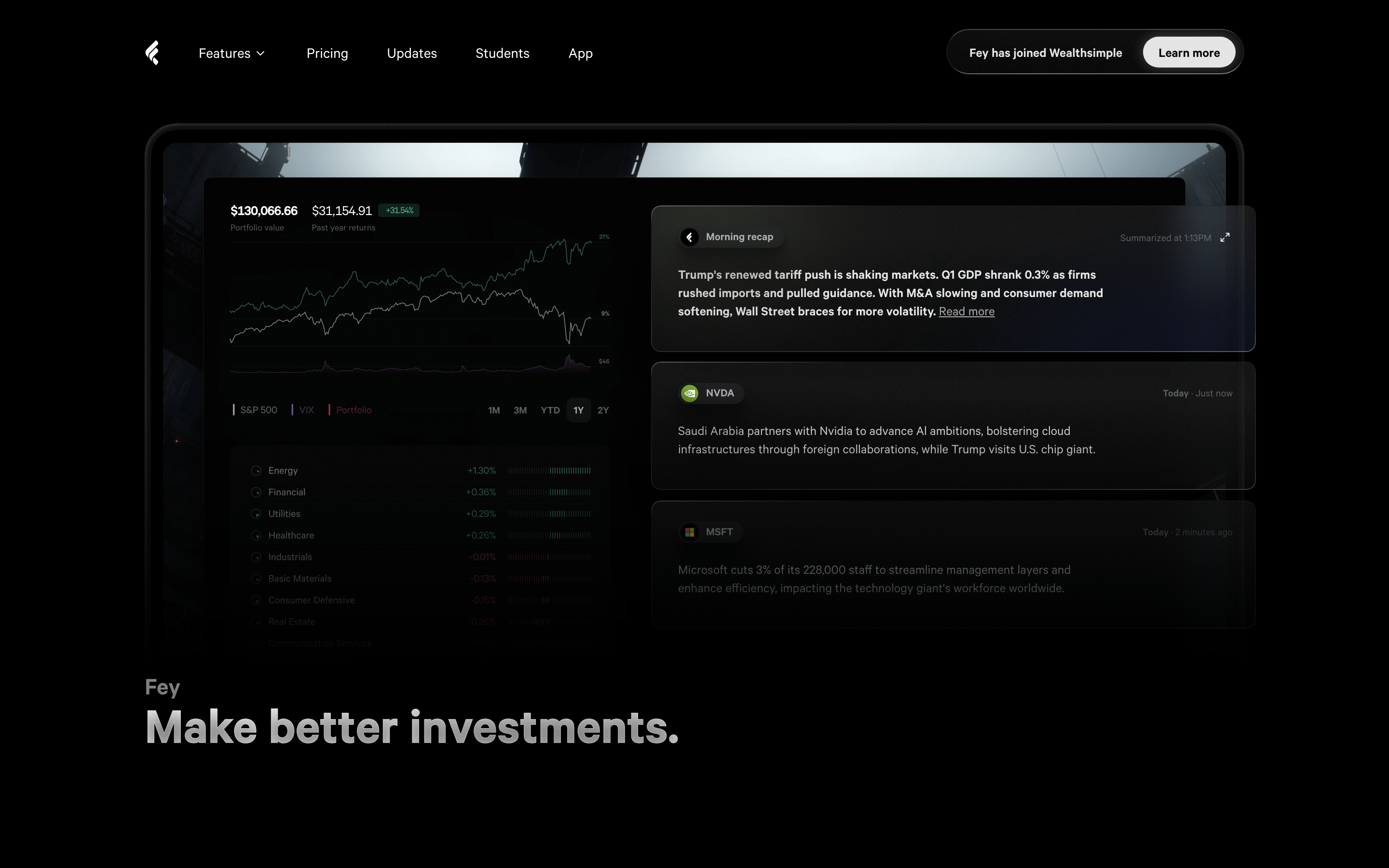 Fey — 桌面滚动分段(90% viewport 步进,作为视觉证据)