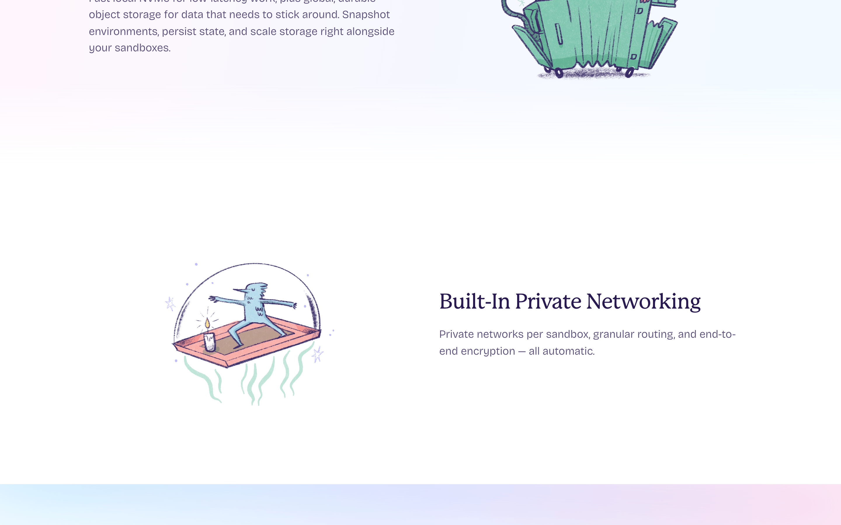 Fly.io — 桌面滚动分段(90% viewport 步进,作为视觉证据)