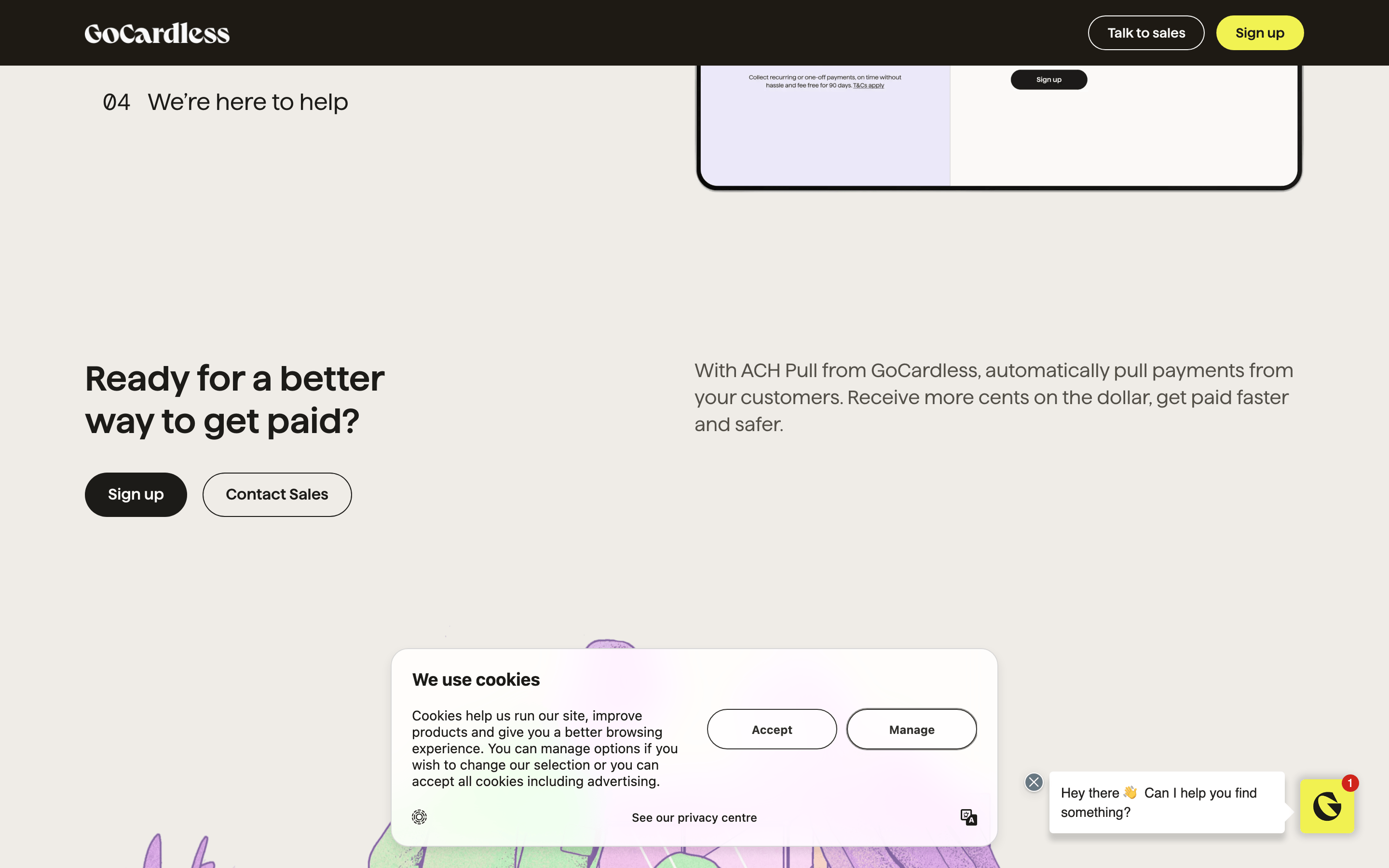 GoCardless — 桌面滚动分段(90% viewport 步进,作为视觉证据)