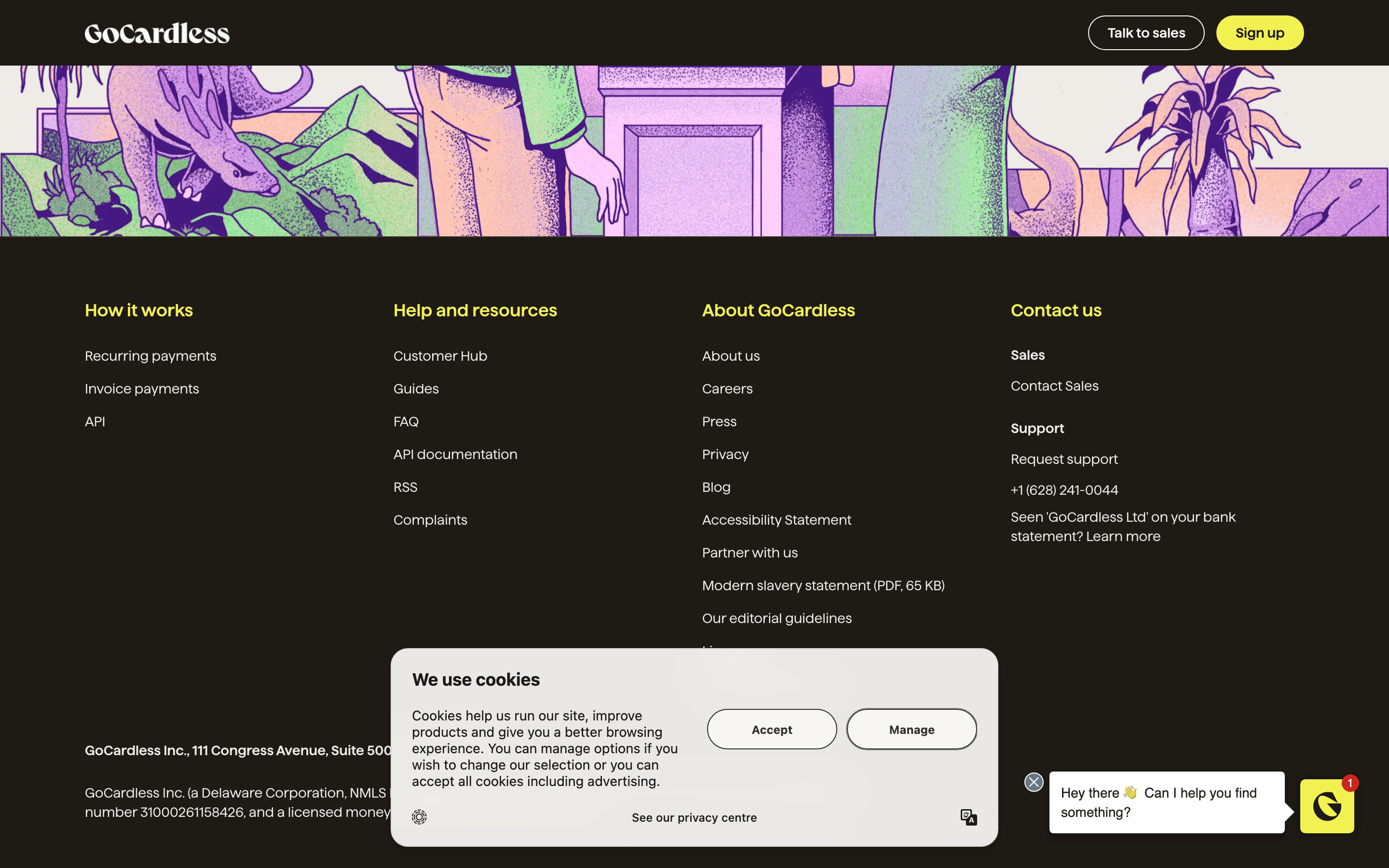 GoCardless — 桌面滚动分段(90% viewport 步进,作为视觉证据)