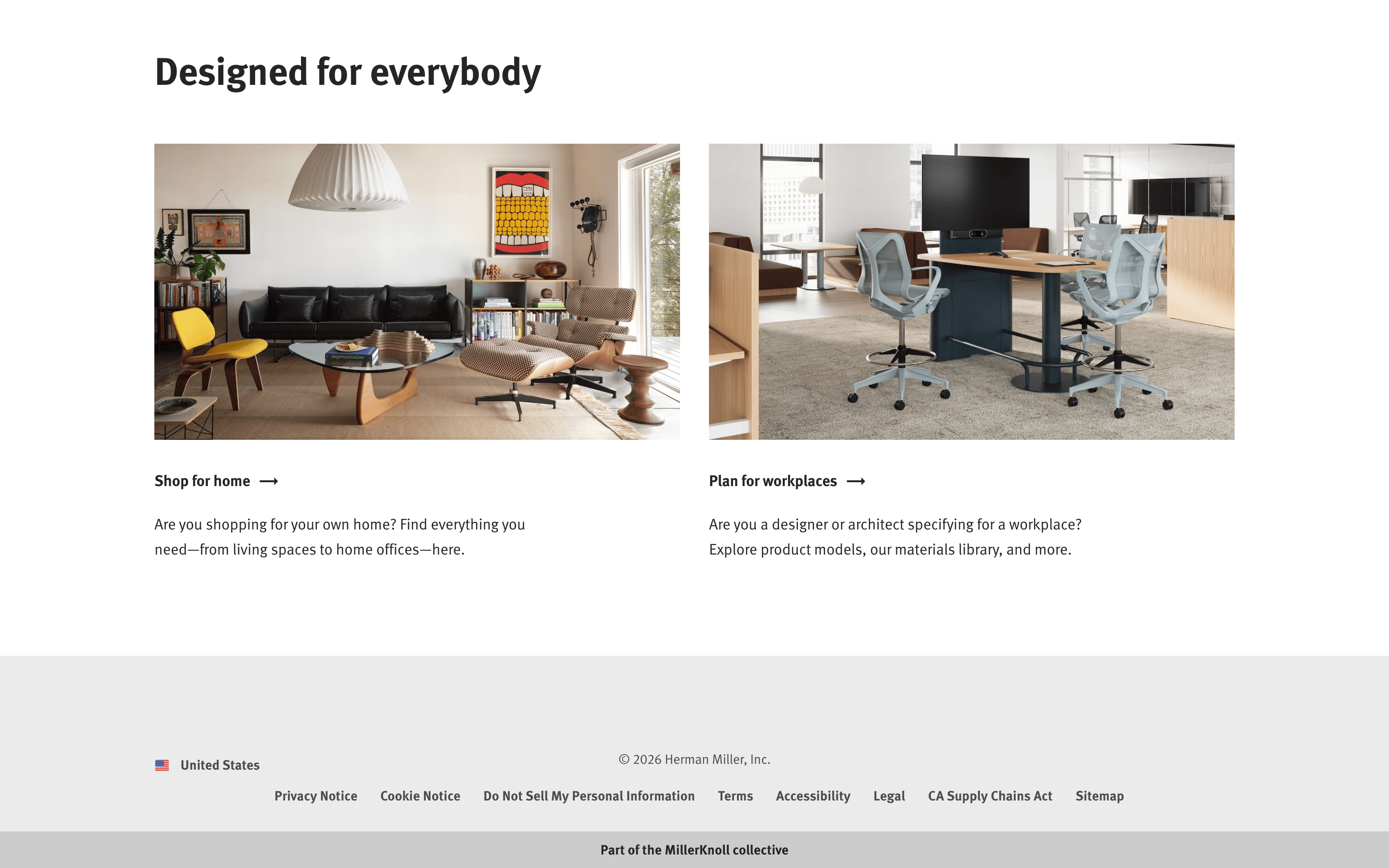 Herman Miller — 桌面滚动分段(90% viewport 步进,作为视觉证据)