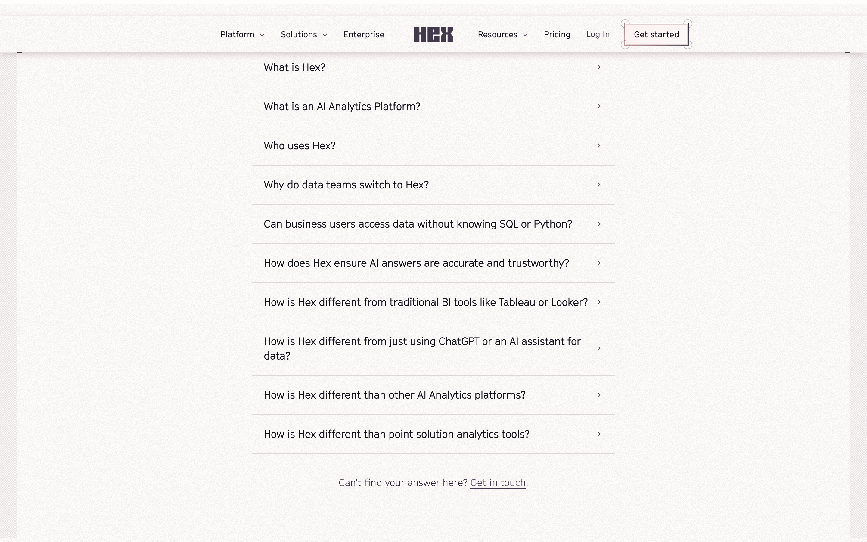 Hex — 桌面滚动分段(90% viewport 步进,作为视觉证据)