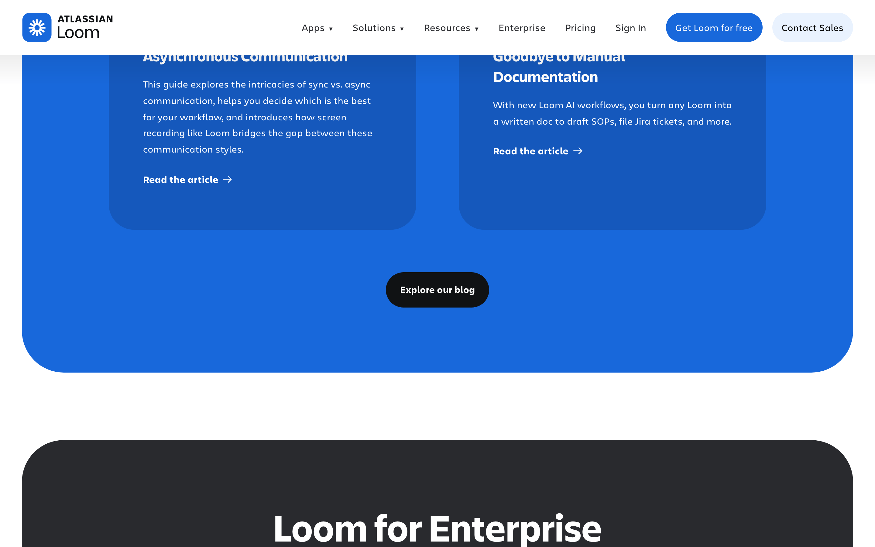 Loom — 桌面滚动分段(90% viewport 步进,作为视觉证据)