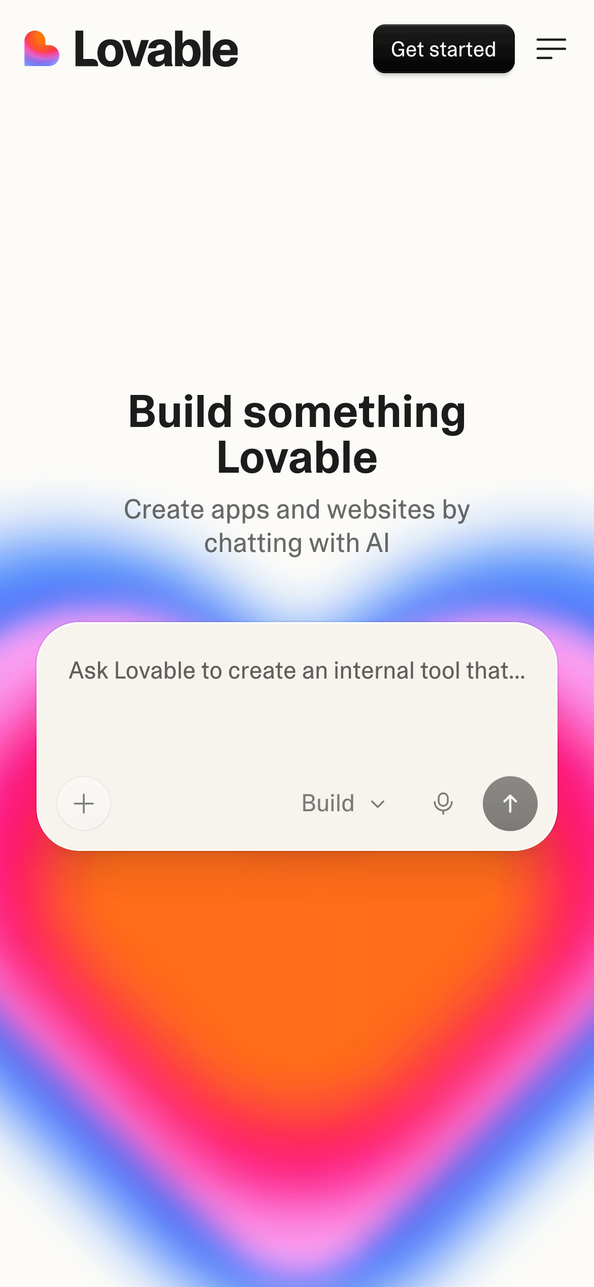Lovable — 移动首屏