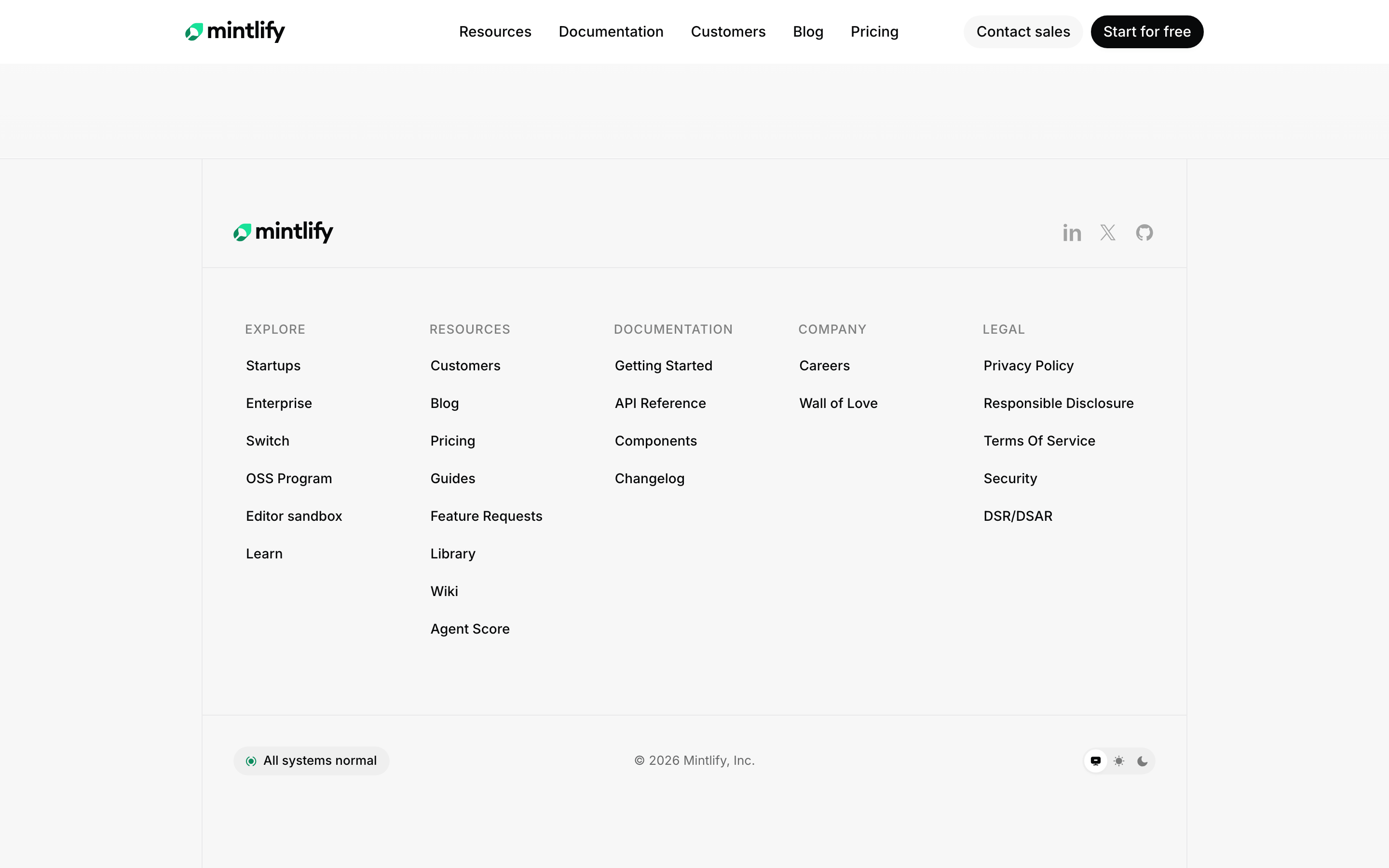 Mintlify — 桌面滚动分段(90% viewport 步进,作为视觉证据)