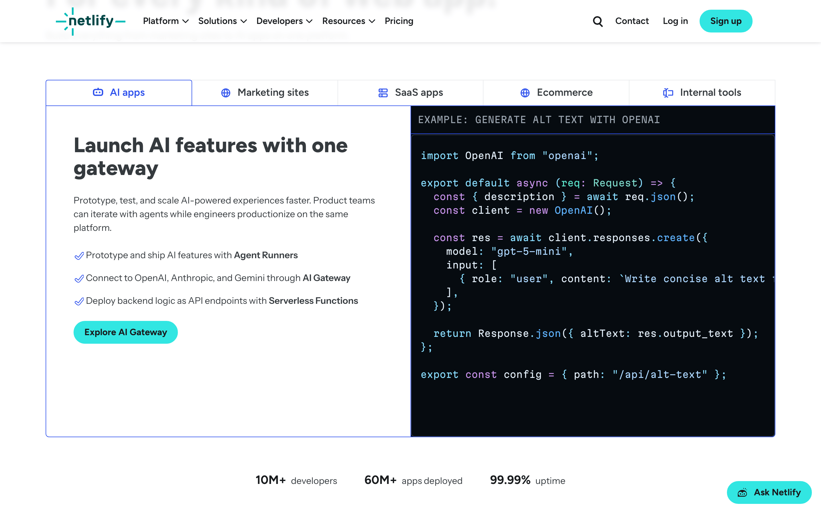 Netlify — 桌面滚动分段(90% viewport 步进,作为视觉证据)