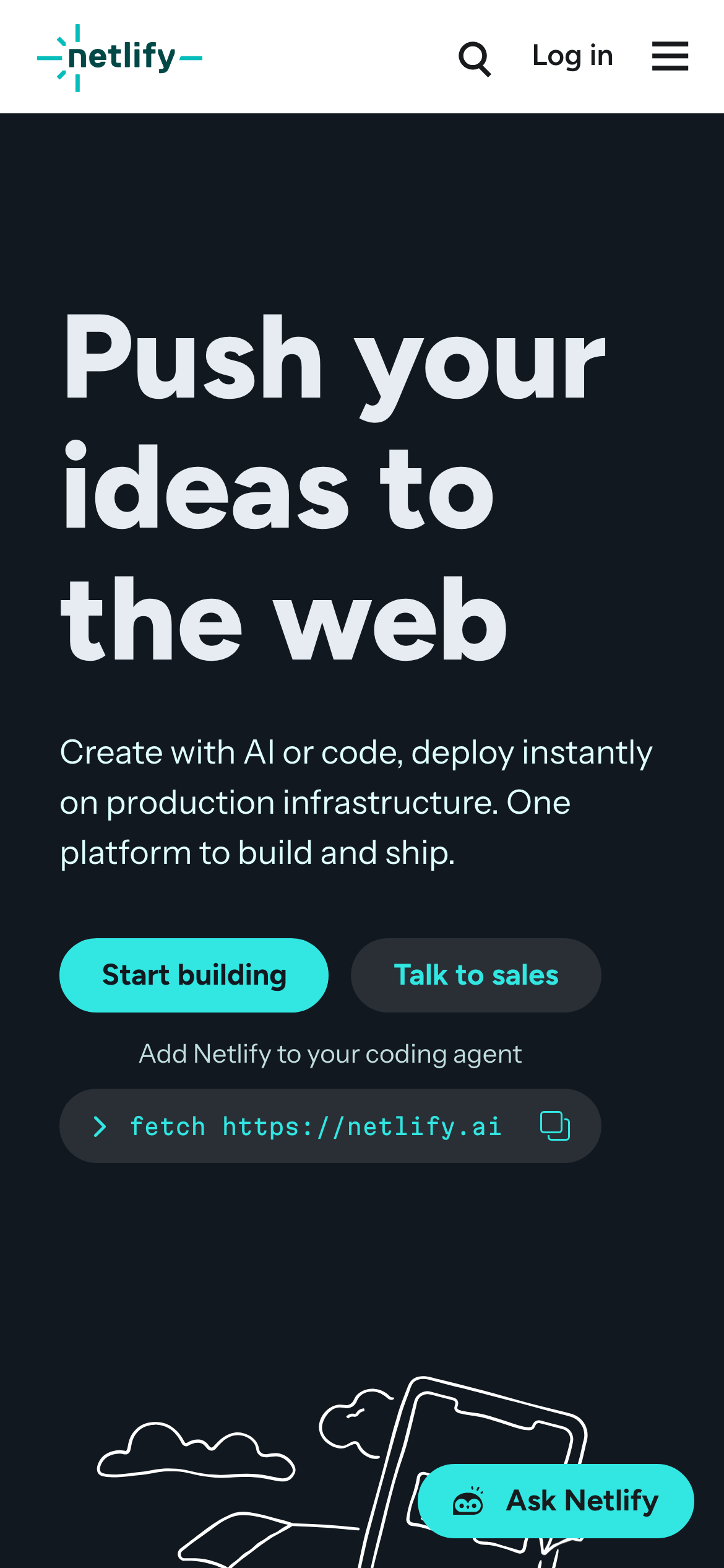 Netlify — 移动首屏