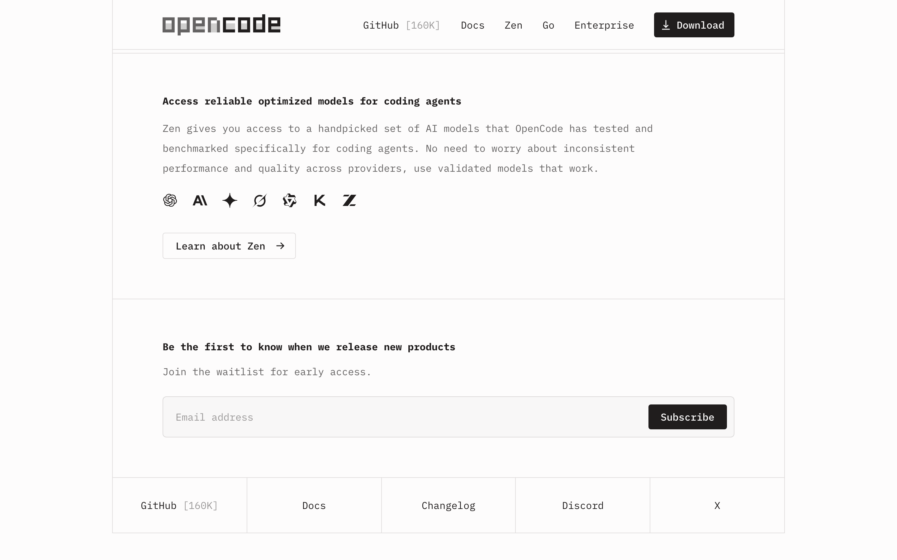 Opencode — 桌面滚动分段(90% viewport 步进,作为视觉证据)