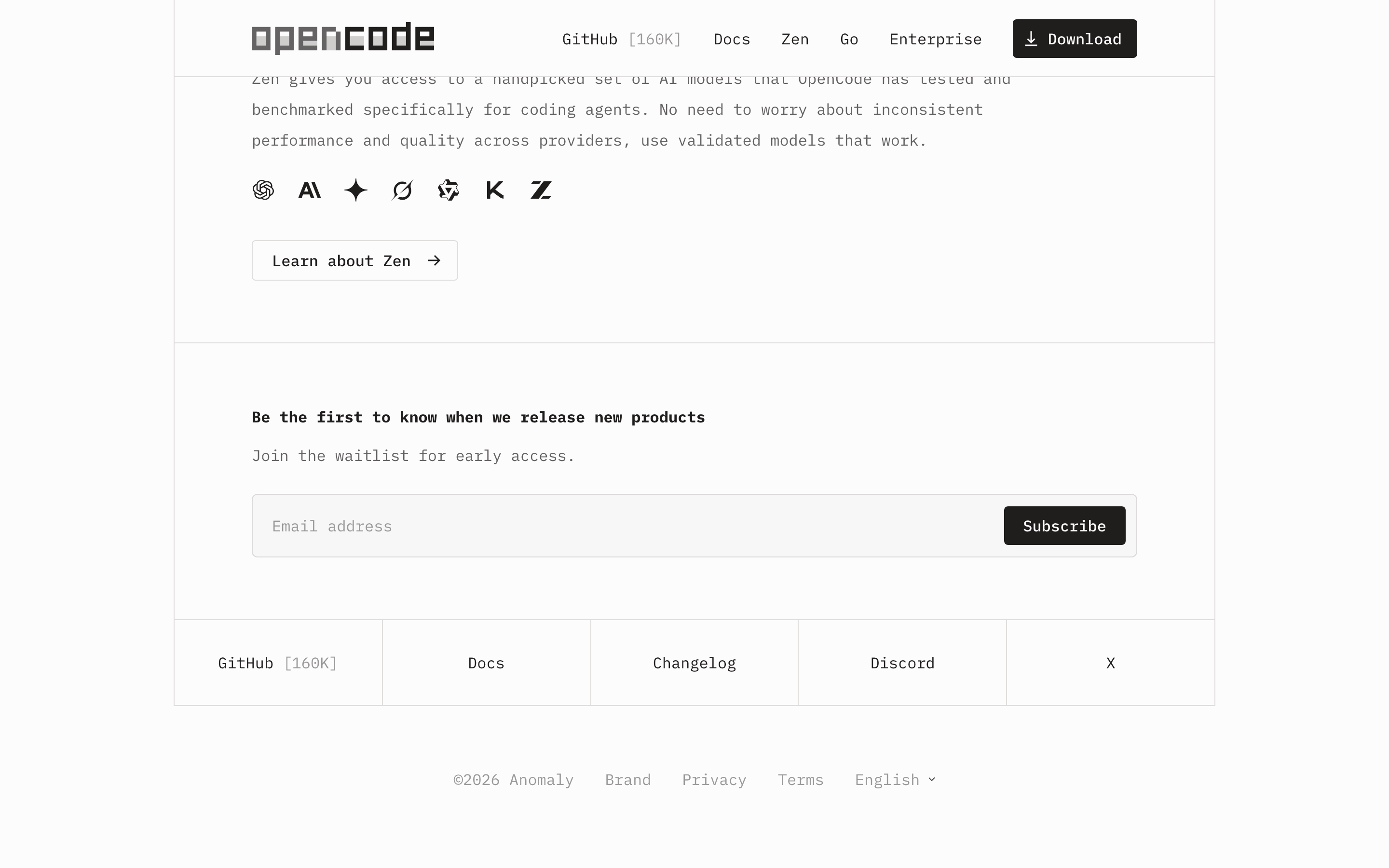 Opencode — 桌面滚动分段(90% viewport 步进,作为视觉证据)