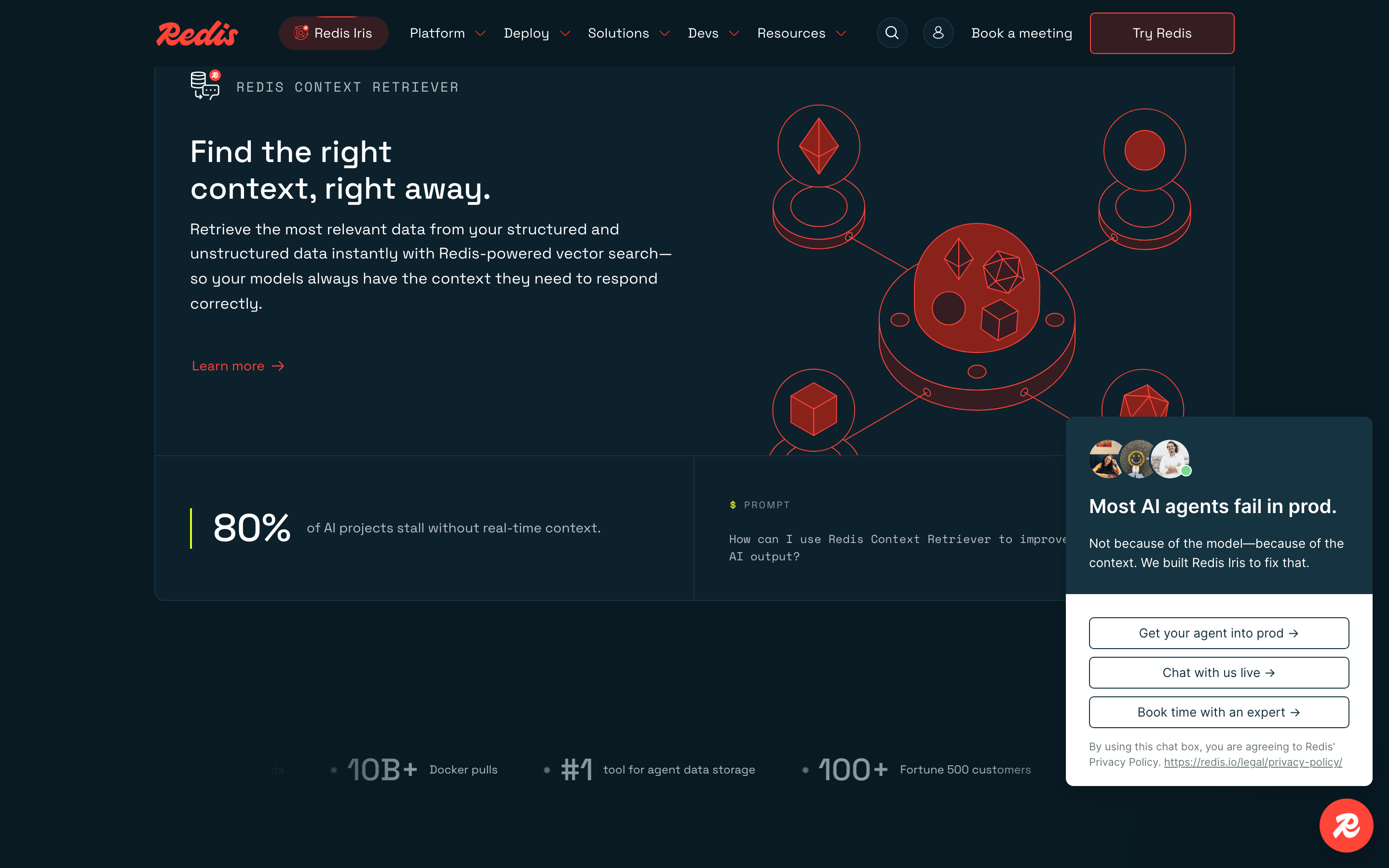 Redis — 桌面滚动分段(90% viewport 步进,作为视觉证据)
