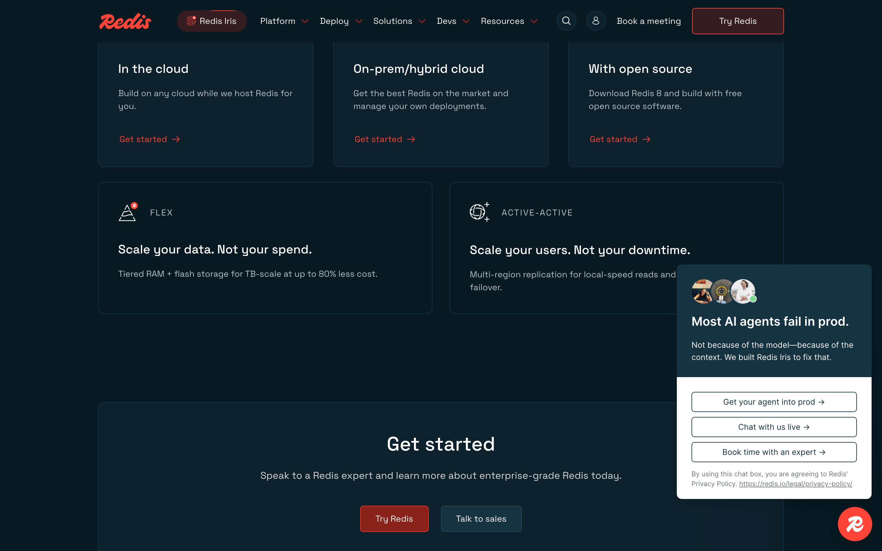 Redis — 桌面滚动分段(90% viewport 步进,作为视觉证据)