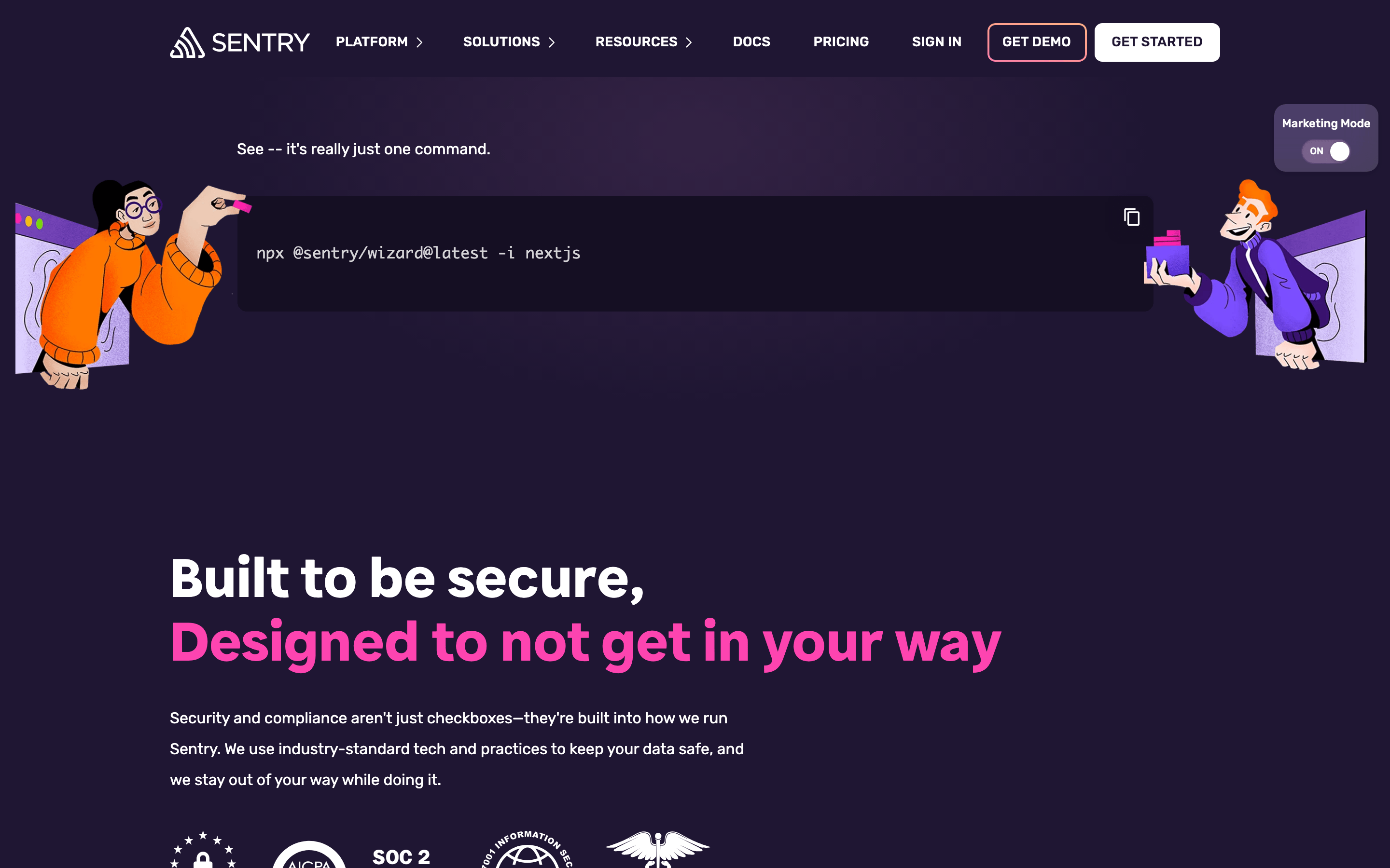 Sentry — 桌面滚动分段(90% viewport 步进,作为视觉证据)