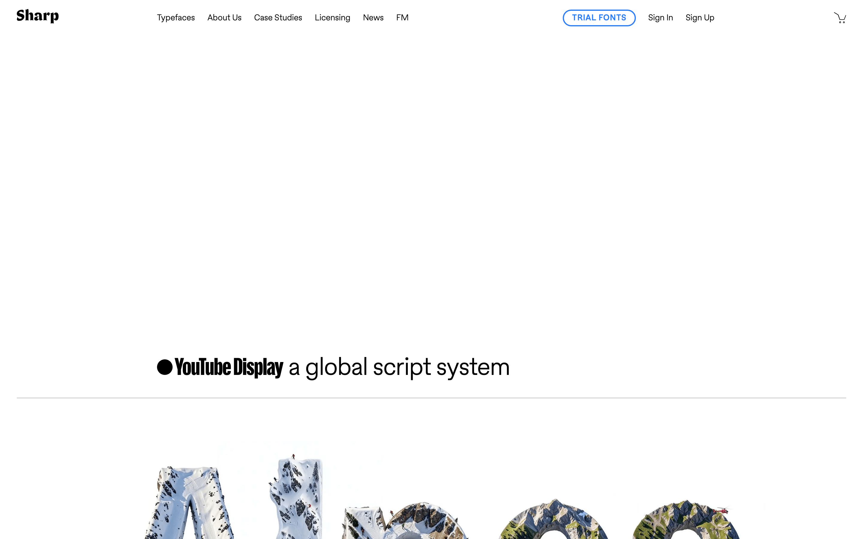 Sharp Type — 桌面滚动分段(90% viewport 步进,作为视觉证据)