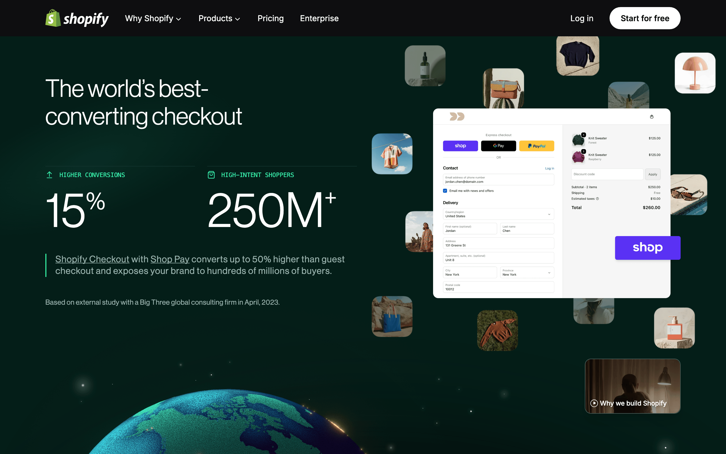 Shopify — 桌面滚动分段(90% viewport 步进,作为视觉证据)