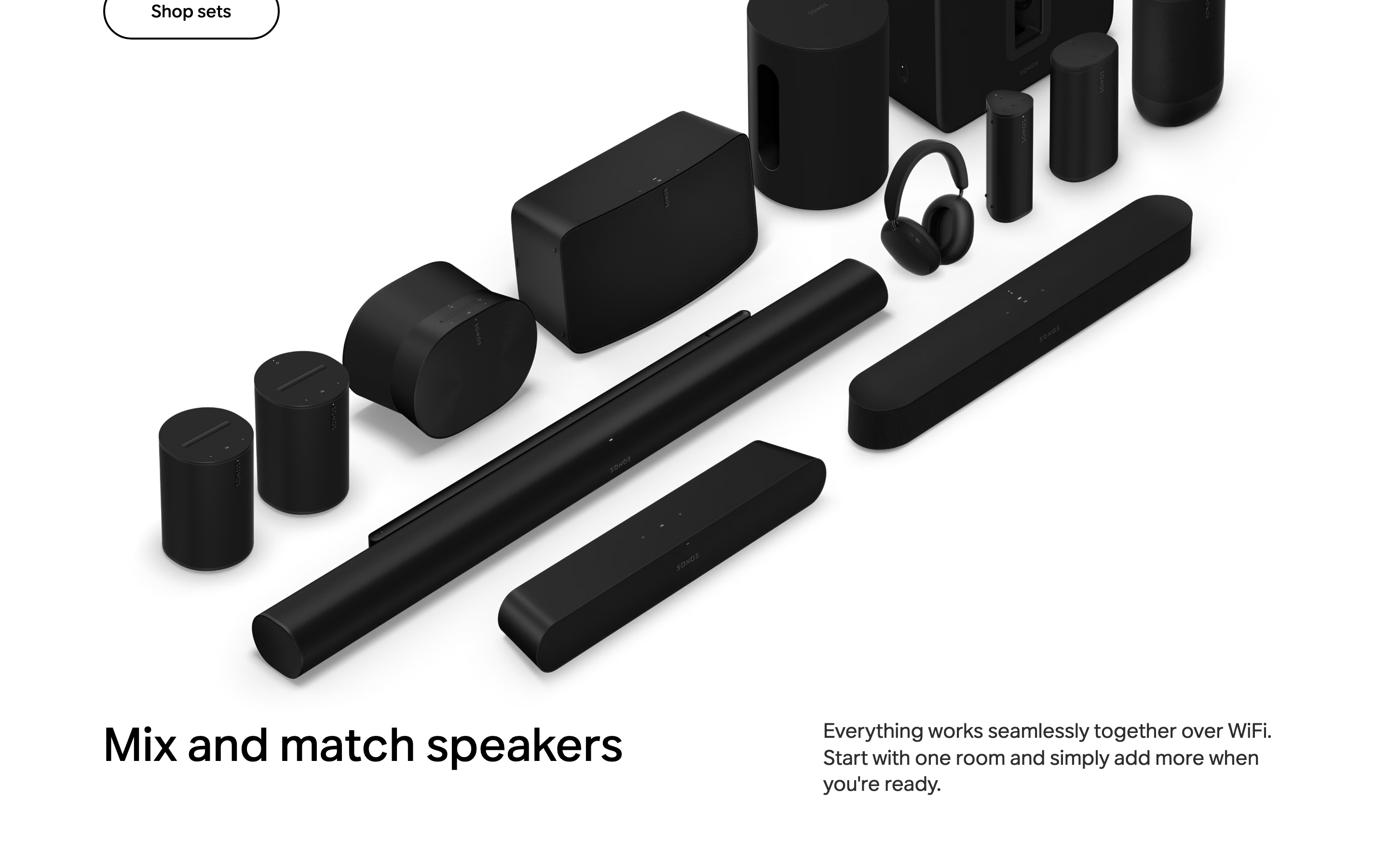 Sonos — 桌面滚动分段(90% viewport 步进,作为视觉证据)