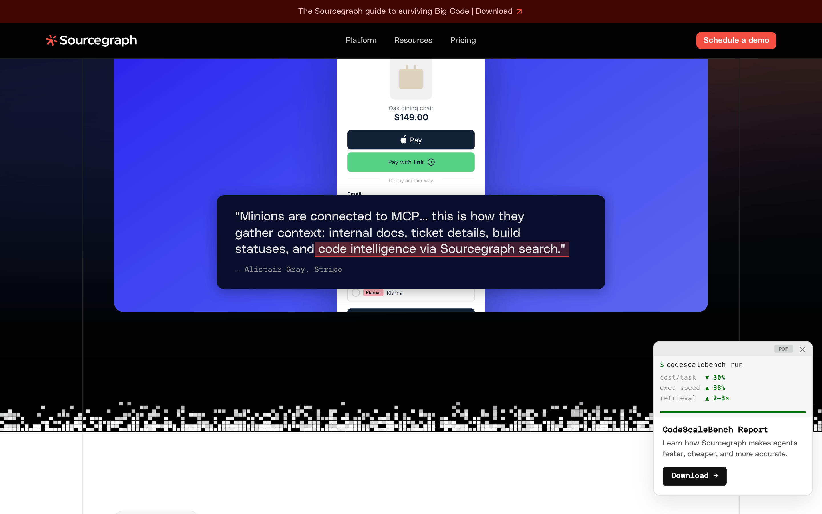 Sourcegraph — 桌面滚动分段(90% viewport 步进,作为视觉证据)