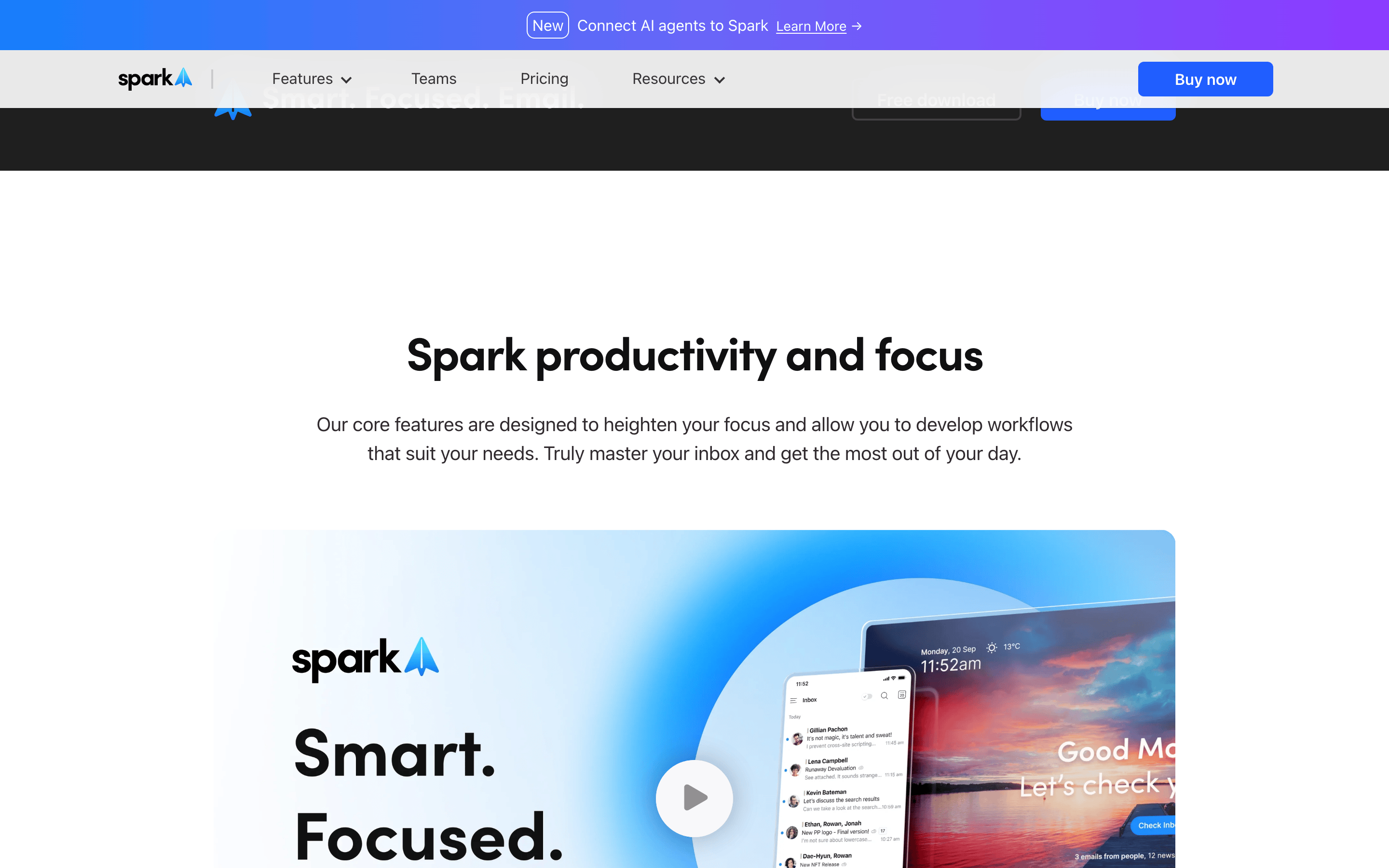 Spark — 桌面滚动分段(90% viewport 步进,作为视觉证据)
