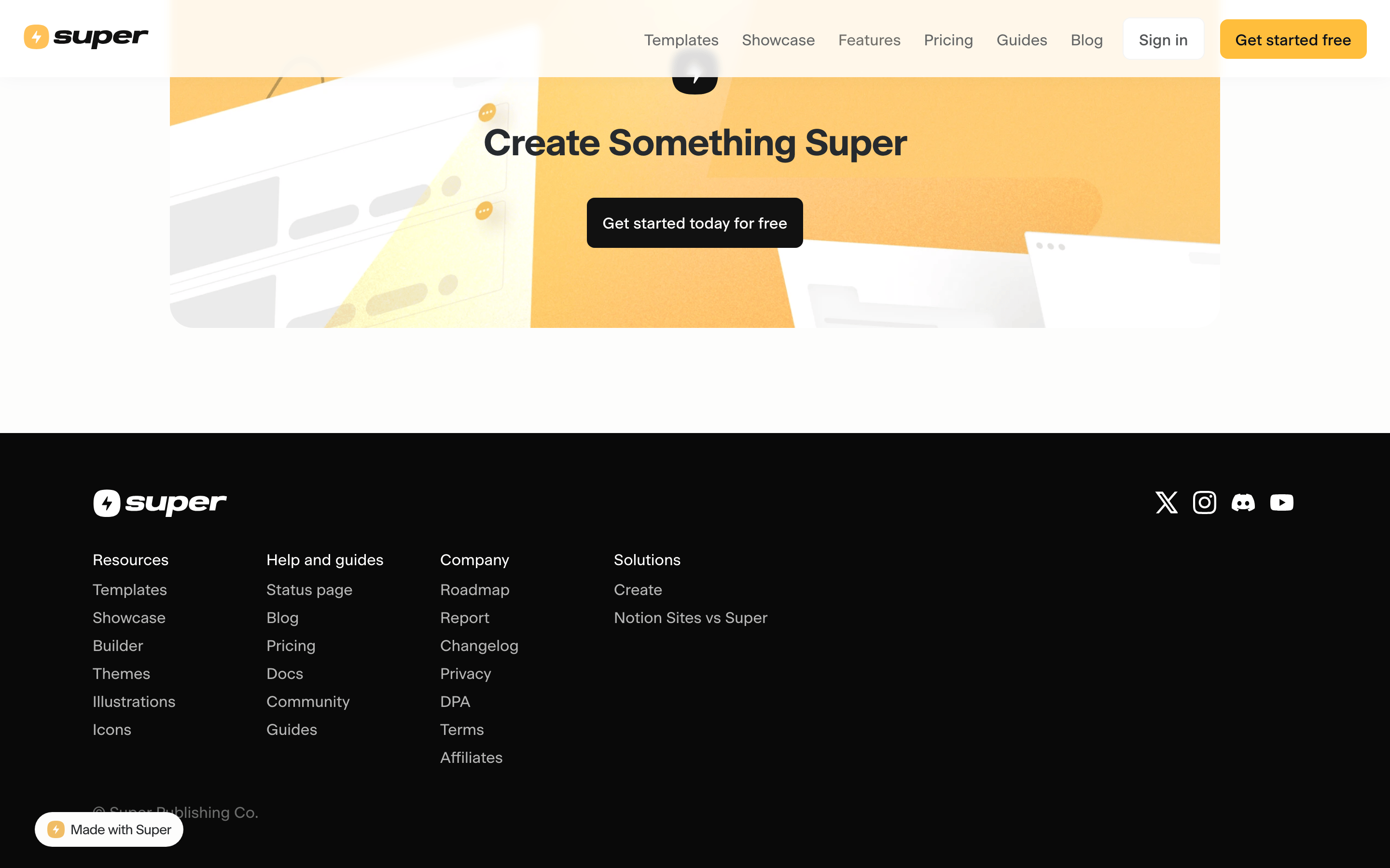 Super — 桌面滚动分段(90% viewport 步进,作为视觉证据)