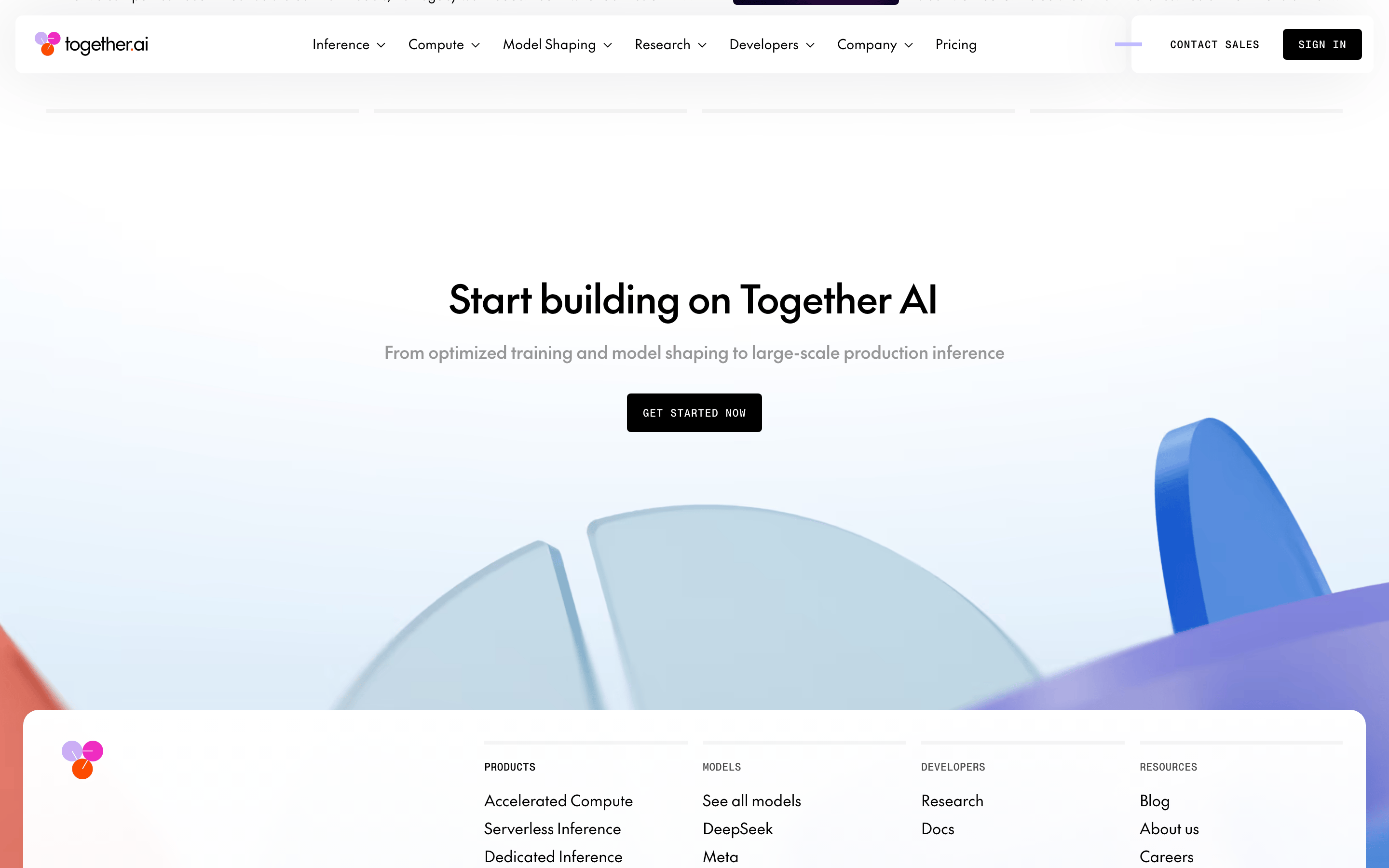 Together — 桌面滚动分段(90% viewport 步进,作为视觉证据)