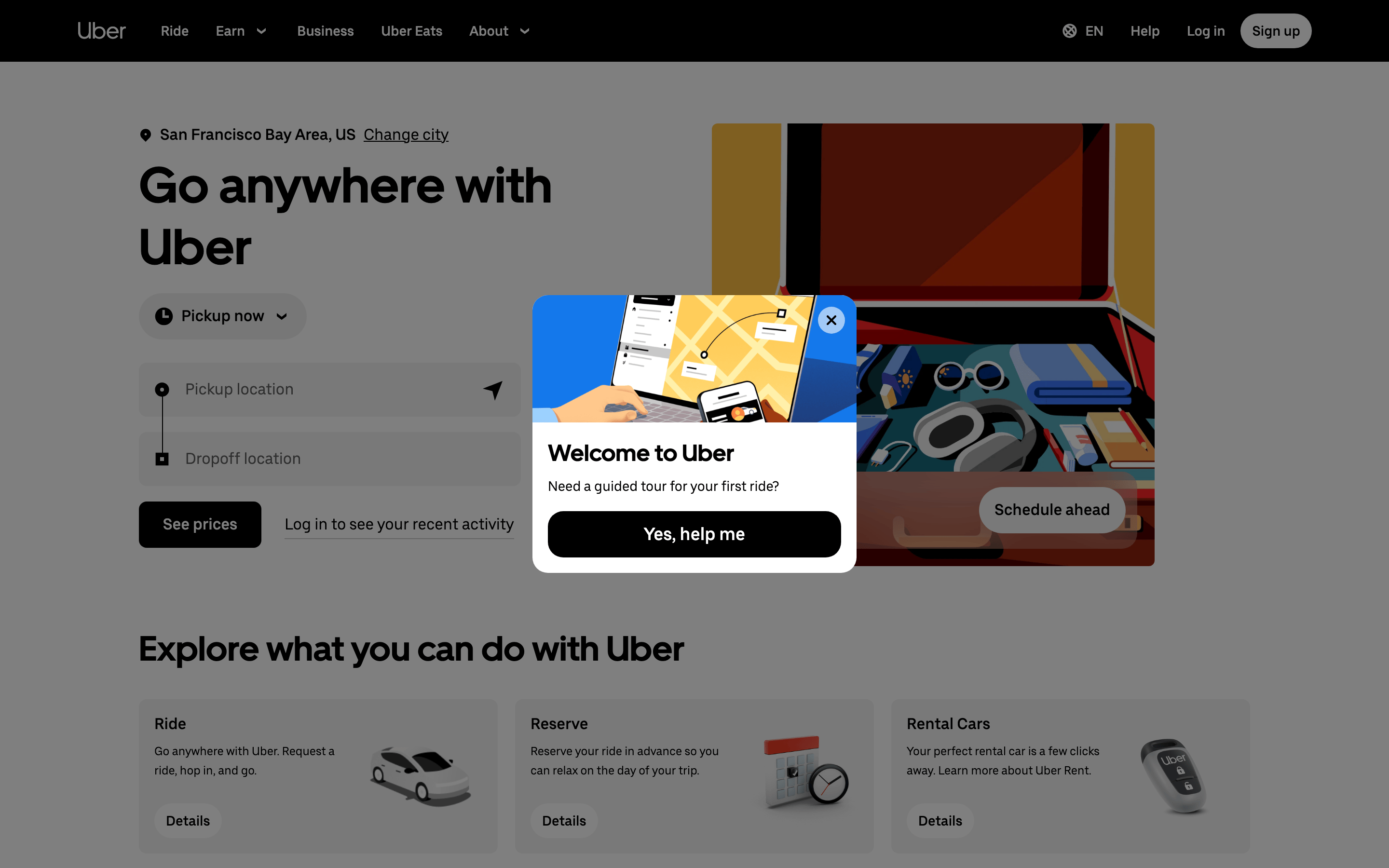 Uber — 桌面滚动分段(90% viewport 步进,作为视觉证据)