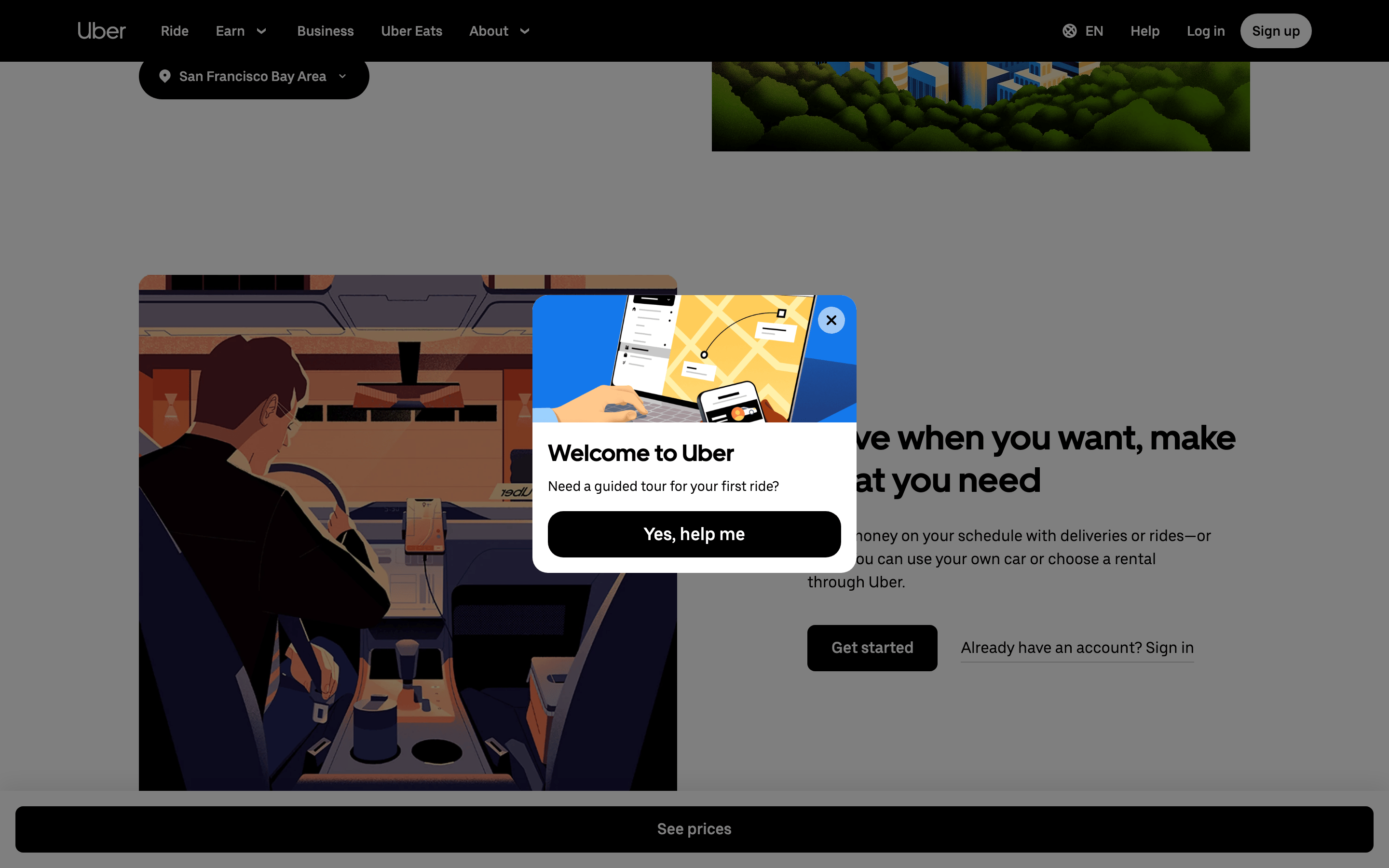 Uber — 桌面滚动分段(90% viewport 步进,作为视觉证据)