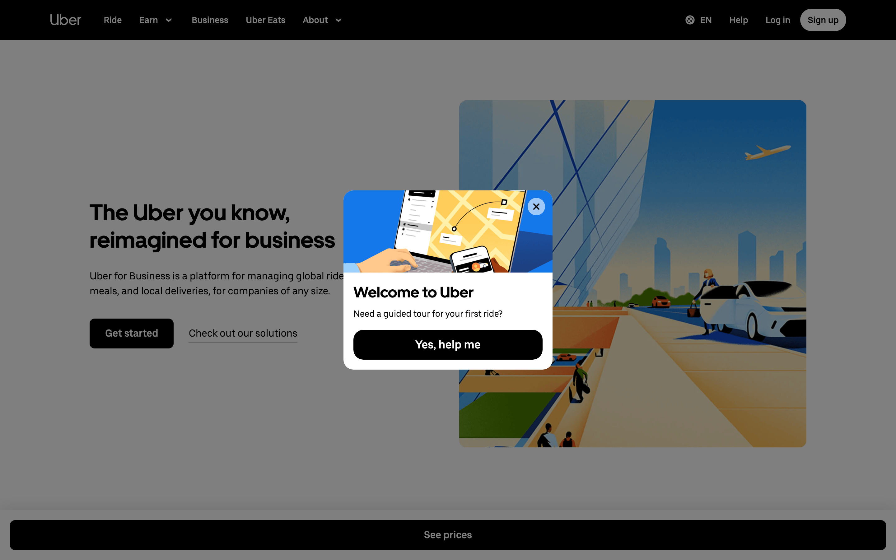 Uber — 桌面滚动分段(90% viewport 步进,作为视觉证据)