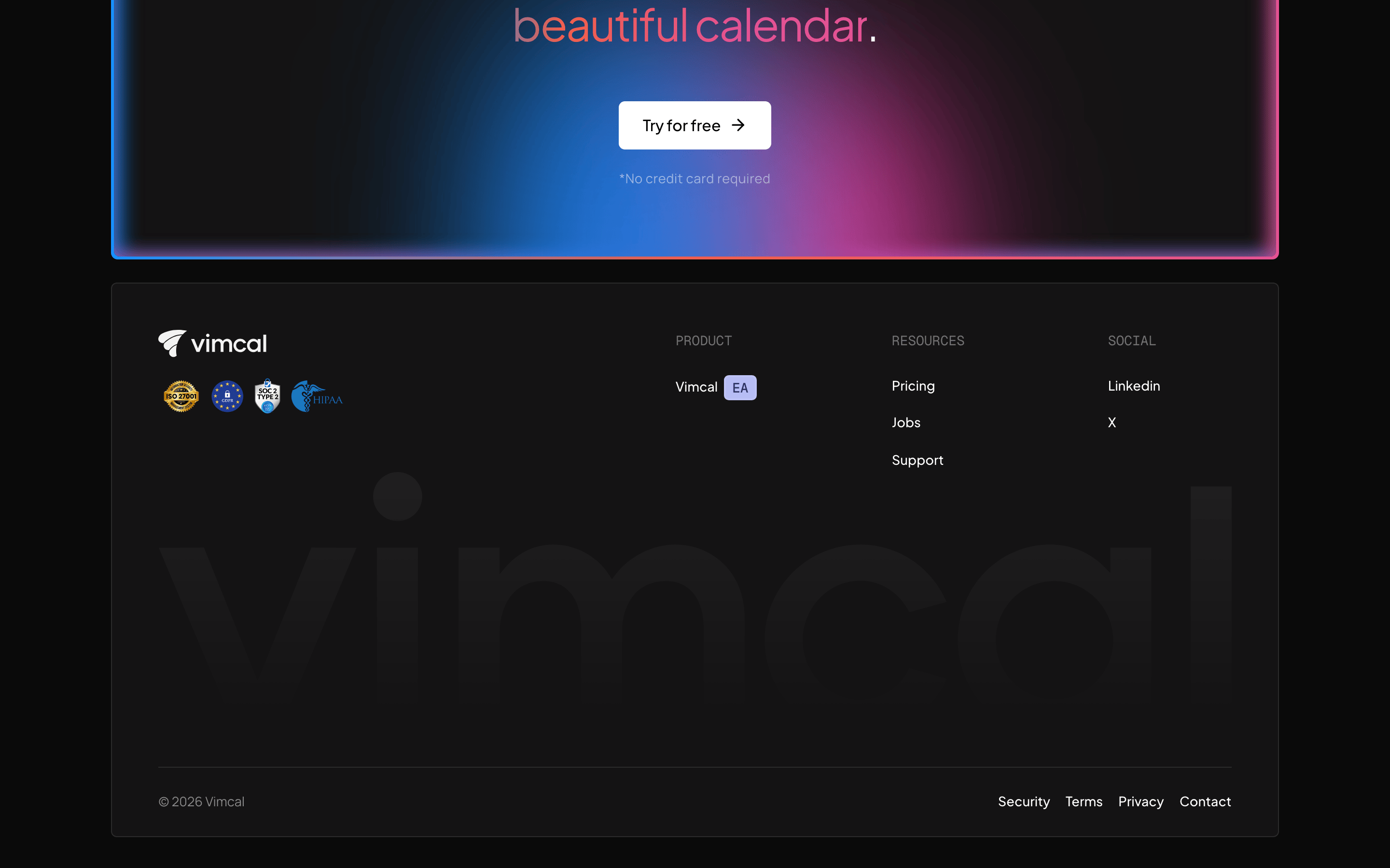 Vimcal — 桌面滚动分段(90% viewport 步进,作为视觉证据)