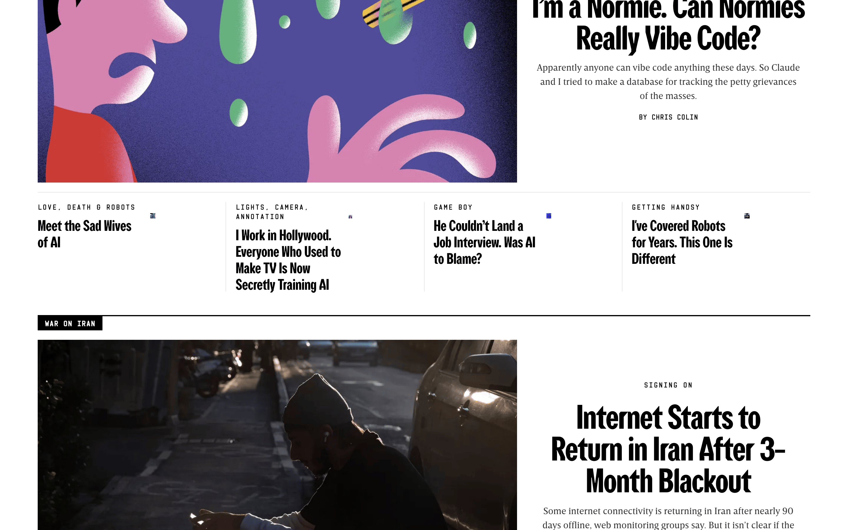 Wired — 桌面滚动分段(90% viewport 步进,作为视觉证据)